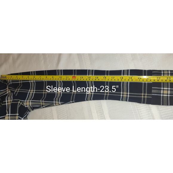 Michael Kors Plaid Dress Womens Medium Blue Tan Preppy Academia School Girl - Picture 13 of 16